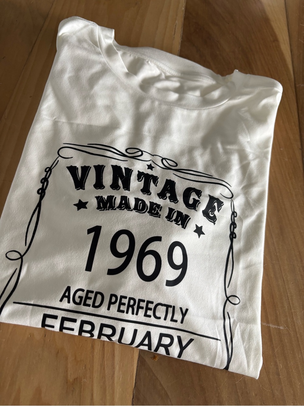 NWOT White 'Vintage Made in 1969' Graphic Tee